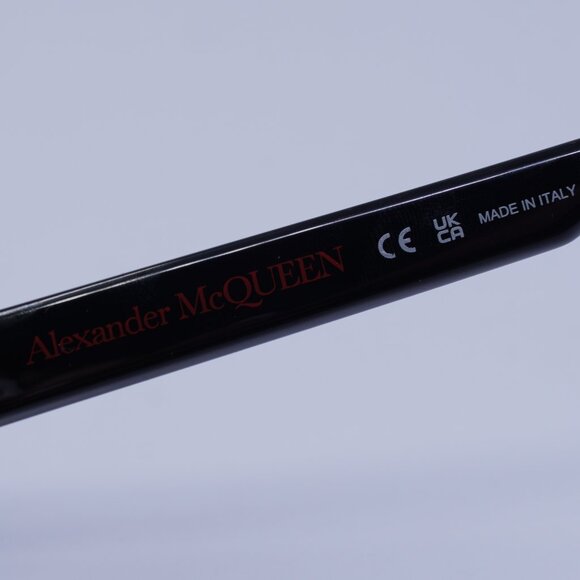 Alexander McQueen AM0351O 002 Eyeglasses Black 52mm Square Frame - Picture 8 of 10